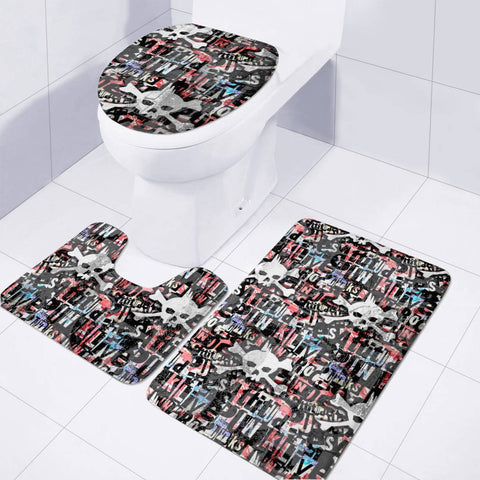 Image of Punk Skull Toilet Three Pieces Set