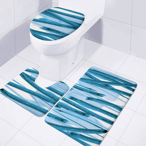 Image of Blue Mood Toilet Three Pieces Set