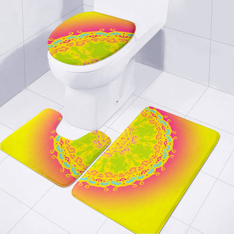 Image of Mandala Toilet Three Pieces Set