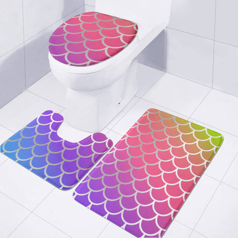 Image of Fish Scales Toilet Three Pieces Set