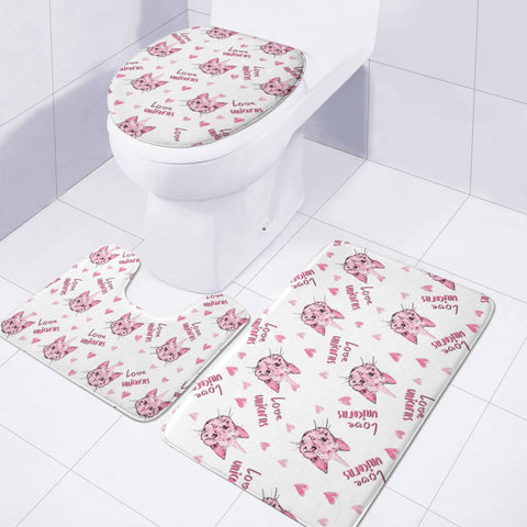 Image of Unicorn Toilet Three Pieces Set