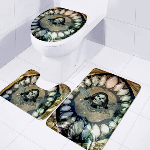 Image of Awesome Skull Toilet Three Pieces Set