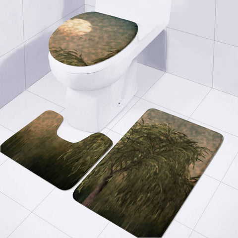 Image of Willow At Sunset Toilet Three Pieces Set