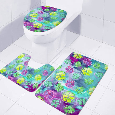 Image of Spring Lemon Toilet Three Pieces Set