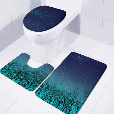 Image of Blue Night Toilet Three Pieces Set