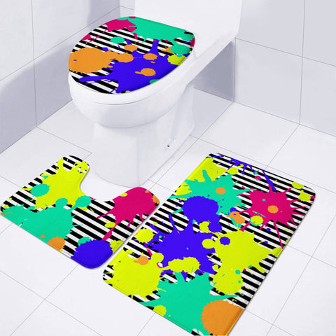 Image of Paintballing Toilet Three Pieces Set