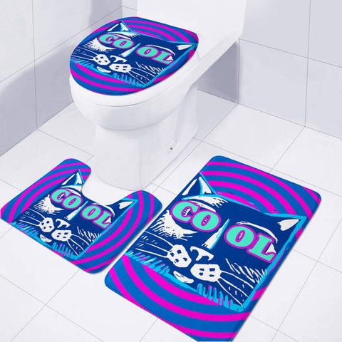 Image of Fun Cat Toilet Three Pieces Set