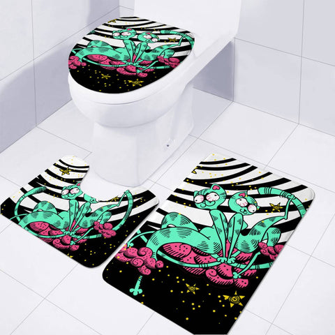 Image of Fun Cat Toilet Three Pieces Set