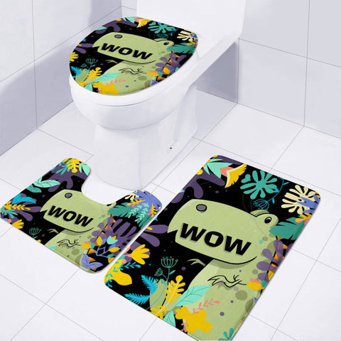 Image of Dinosaur Toilet Three Pieces Set