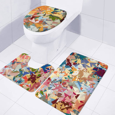 Image of World Of Triangles Toilet Three Pieces Set