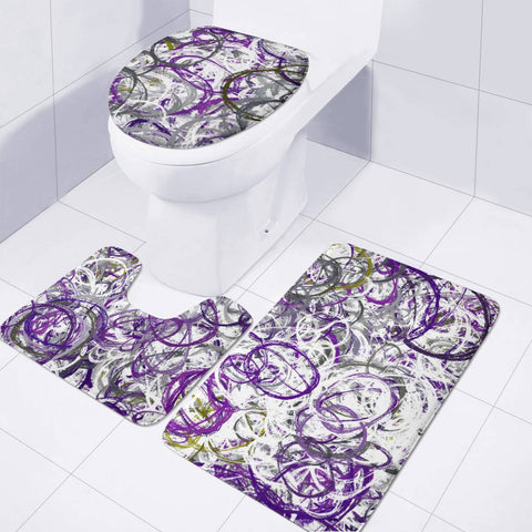 Image of Chaotic Circles Toilet Three Pieces Set