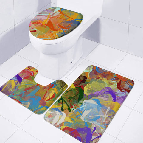 Image of Colored Ice Toilet Three Pieces Set