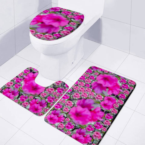 Image of From The Sky Came Flowers In  Peace Toilet Three Pieces Set