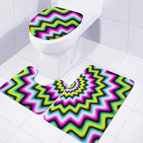 Image of Psychedelic Daze Toilet Three Pieces Set