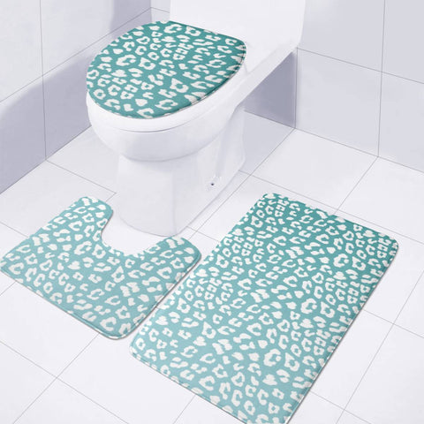 Image of Leopard Under The Sea Toilet Three Pieces Set