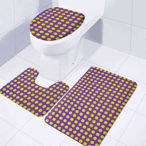 Image of Spotty Illusion Toilet Three Pieces Set