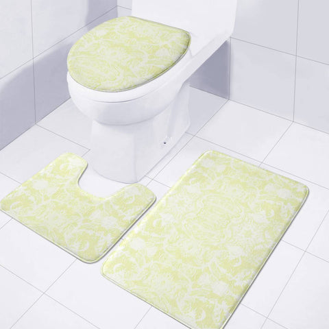 Image of Green Toilet Three Pieces Set