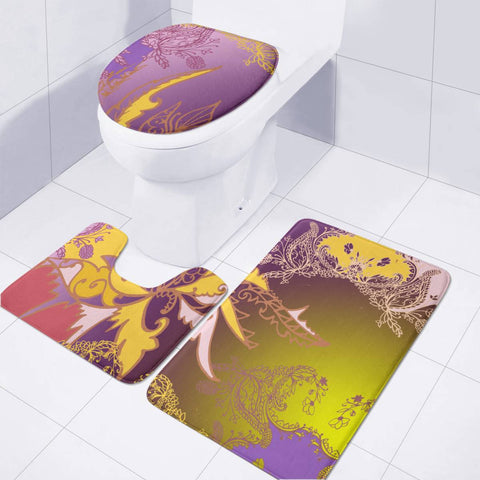 Image of Color Toilet Three Pieces Set