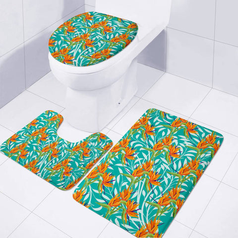 Image of Strelitzia Toilet Three Pieces Set