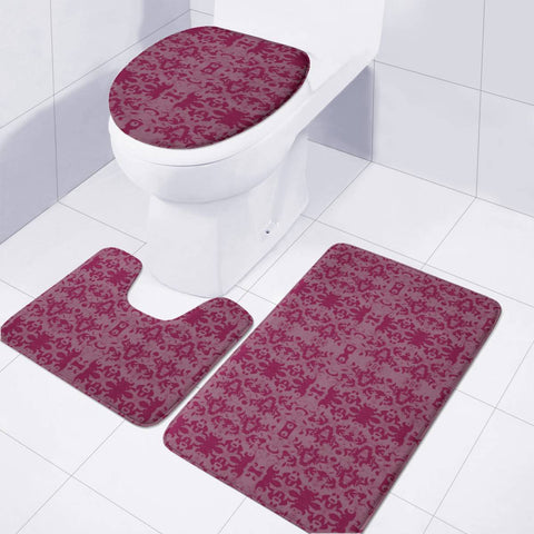 Image of Purple Toilet Three Pieces Set