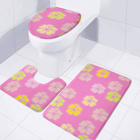 Image of Flowers Toilet Three Pieces Set