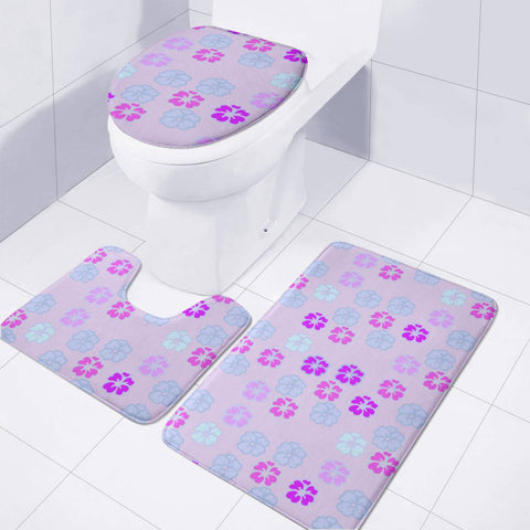 Image of Flowers Toilet Three Pieces Set