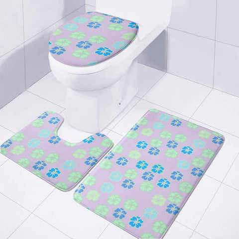 Image of Flowers Toilet Three Pieces Set