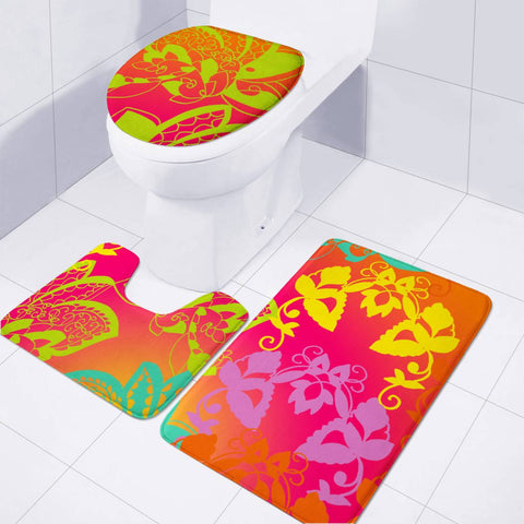 Image of Color Toilet Three Pieces Set