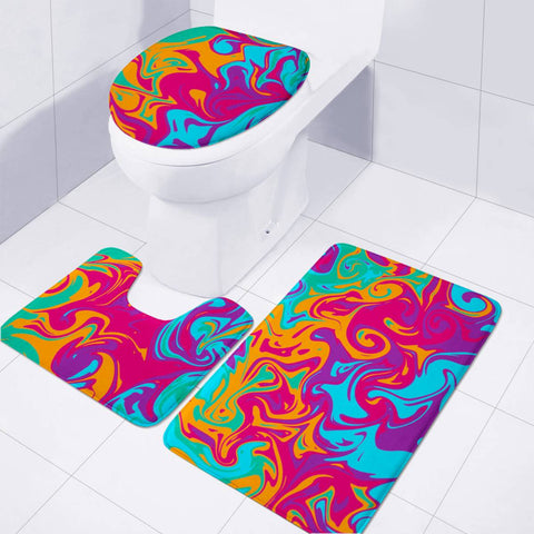 Image of Crazy Swirls Toilet Three Pieces Set