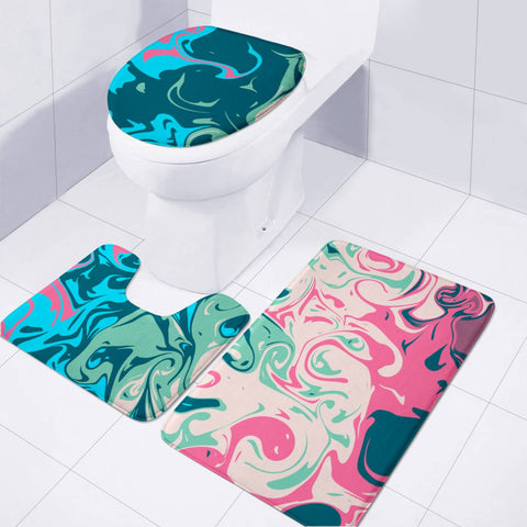 Image of Crazy Swirls Toilet Three Pieces Set