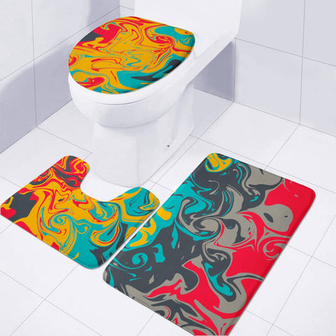 Image of Crazy Swirls Toilet Three Pieces Set