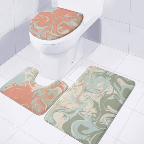 Image of Crazy Swirls Toilet Three Pieces Set