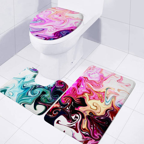 Image of Crazy Swirls Toilet Three Pieces Set