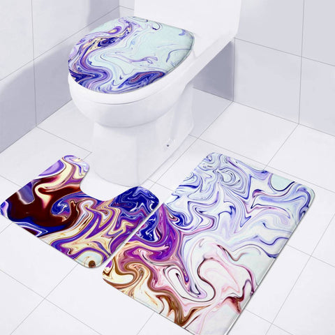 Image of Crazy Swirls Toilet Three Pieces Set