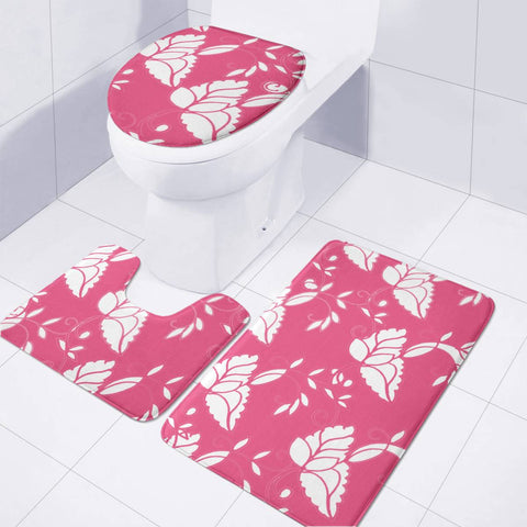 Image of Pink Toilet Three Pieces Set