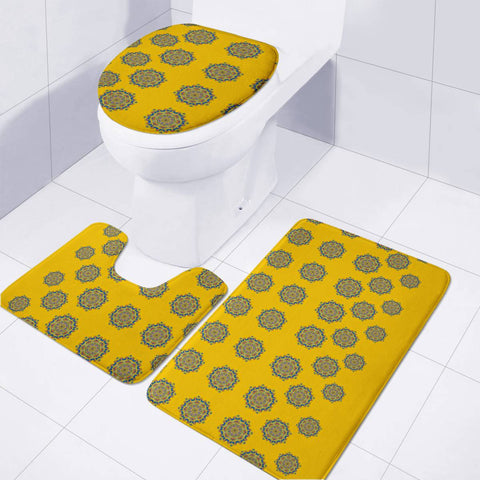 Image of Sensational Stars On Incredible Yellow Toilet Three Pieces Set