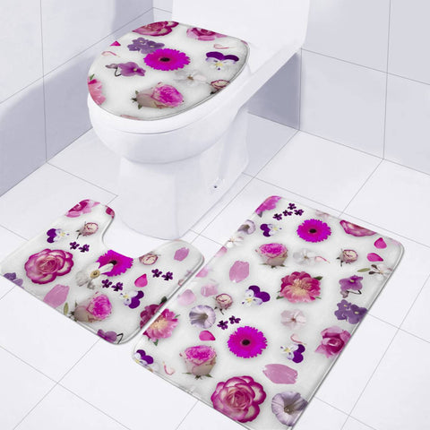 Image of Flower Potpourri Toilet Three Pieces Set