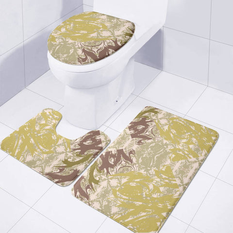 Image of Brown Toilet Three Pieces Set