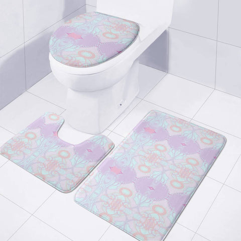 Image of Purple Toilet Three Pieces Set