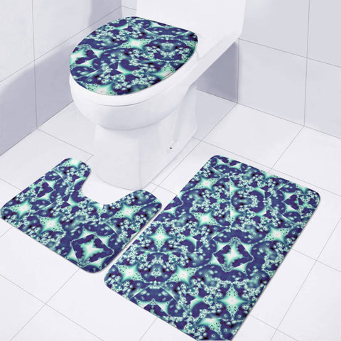 Image of Mystical Fractal Pattern Toilet Three Pieces Set