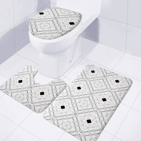 Image of White Toilet Three Pieces Set