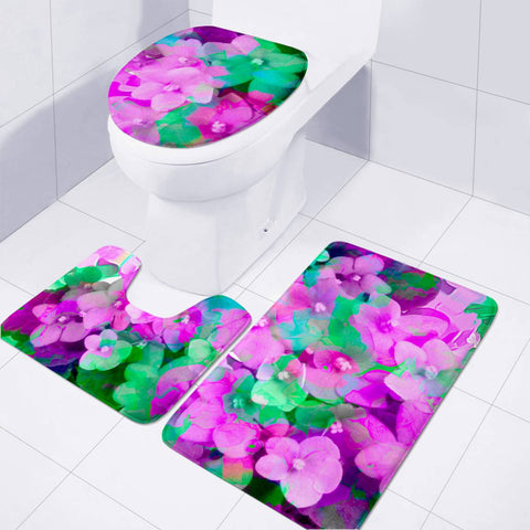 Image of Pretty Violets Toilet Three Pieces Set