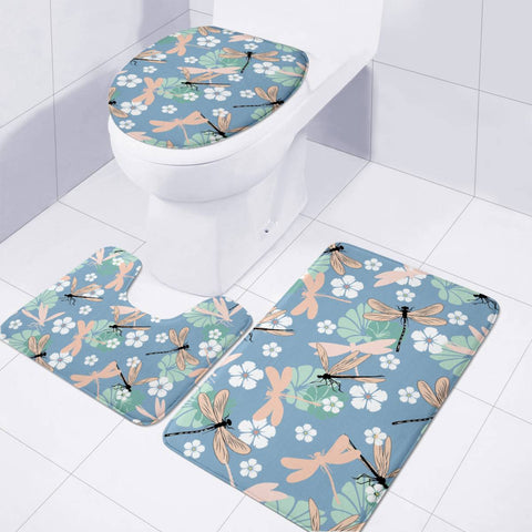 Image of Dragonfly Toilet Three Pieces Set