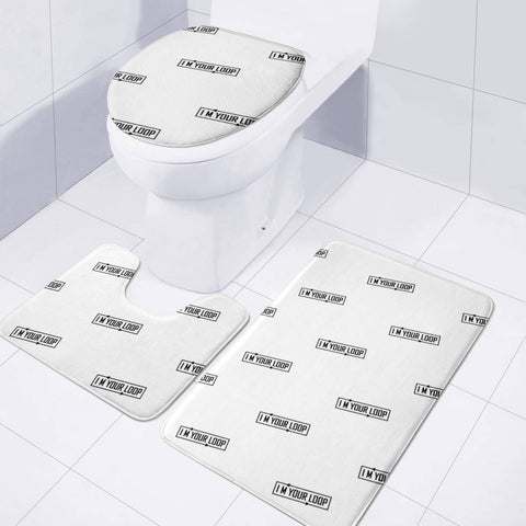 Image of I Am Your Loop Typographic Design Toilet Three Pieces Set