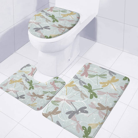 Image of Dragonfly Toilet Three Pieces Set