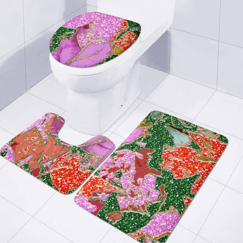 Image of Beautiful Autumn Toilet Three Pieces Set