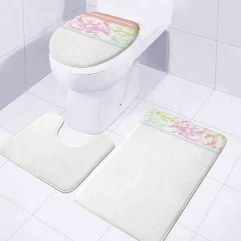 Image of White Toilet Three Pieces Set