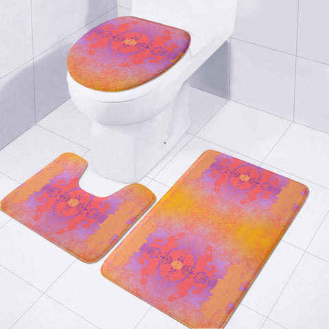 Image of Purple Toilet Three Pieces Set