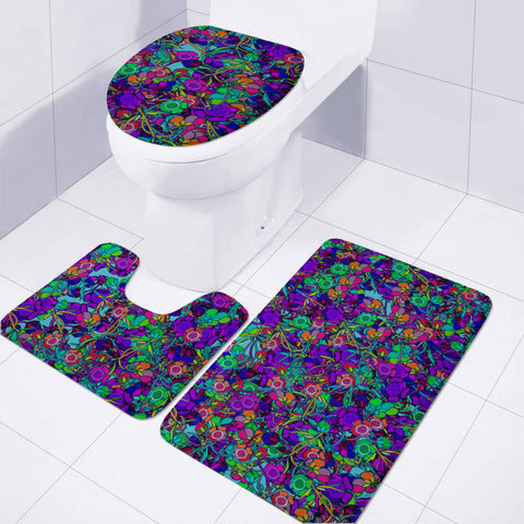 Image of Wild Garden Toilet Three Pieces Set