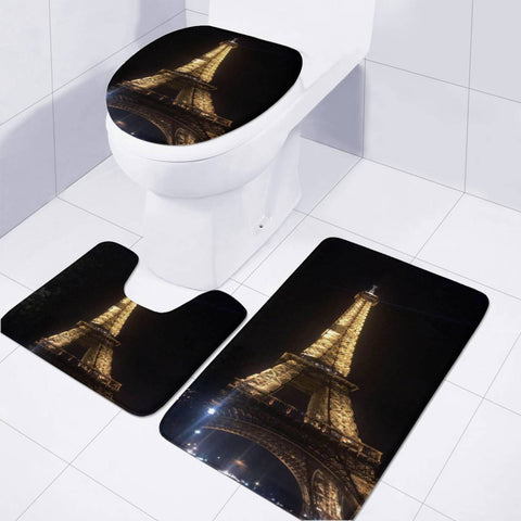 Image of Tour Eiffel Paris Nuit Toilet Three Pieces Set